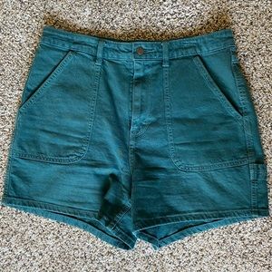 High-Waisted Utility Style Shorts